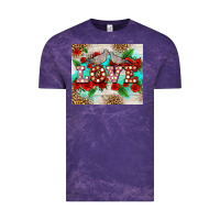 Cloud Purple love birds and love with ross Vintage Tee - AdoDesignShop
