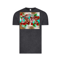 Vintage Black love birds and love with ross Vintage Tee - AdoDesignShop