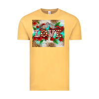 Vintage Mustard love birds and love with ross Vintage Tee - AdoDesignShop
