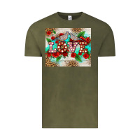 Vintage Olive love birds and love with ross Vintage Tee - AdoDesignShop