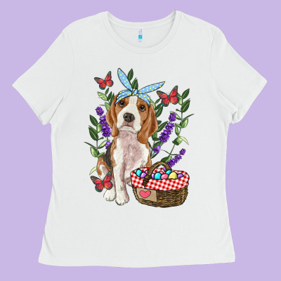 Ladies Tee Easter Beagle