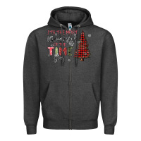 Charcoal Heather its the most wonderful time of the year Zipper Hoodie - MaliasSmallBusiness