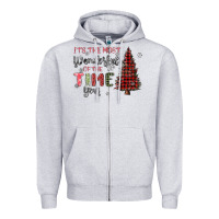 Heather Grey its the most wonderful time of the year Zipper Hoodie - MaliasSmallBusiness