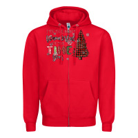 Red its the most wonderful time of the year Zipper Hoodie - MaliasSmallBusiness