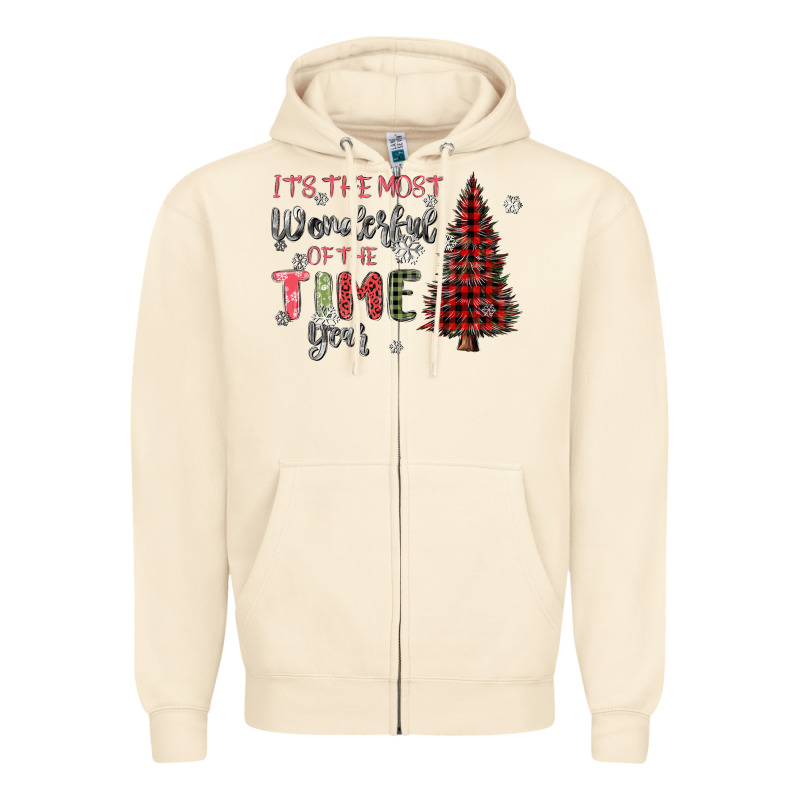 Its The Most Wonderful Time Of The Year Zipper Hoodie by MaliasSmallBusiness | Teevron