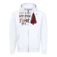 White its the most wonderful time of the year Zipper Hoodie - MaliasSmallBusiness