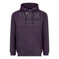 Plum Fa-Thor Like Dad Just Way Mightier Heavyweight Hoodie - Bettercallsaul
