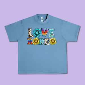 Love Rodeo Urban Heavy Tee Designed By Adodesignshop