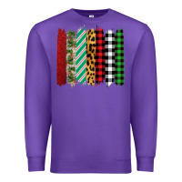 Purple Christmas Brushstrokes Premium Sweatshirt - Bettercallsaul