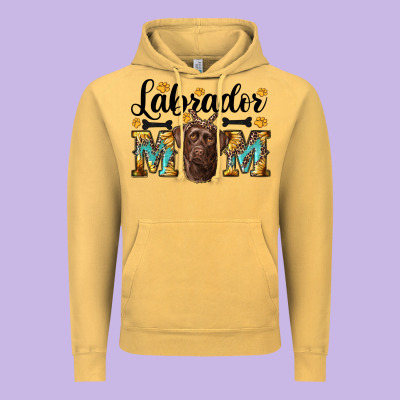 Western Labrador Mom Vintage Hoodie Designed By Ranaportraitstore