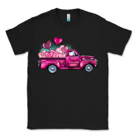 Black valentine's day pink truck Classic Tee - BarkalooDesign