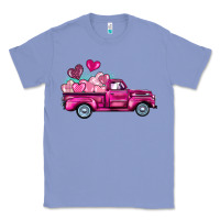 Colony Blue valentine's day pink truck Classic Tee - BarkalooDesign
