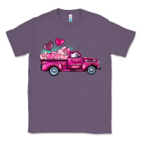 Lavender valentine's day pink truck Classic Tee - BarkalooDesign