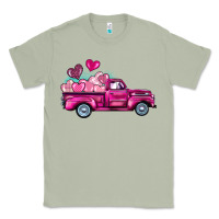 Matcha valentine's day pink truck Classic Tee - BarkalooDesign