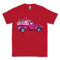 Red valentine's day pink truck Classic Tee - BarkalooDesign