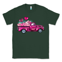 Sports Green valentine's day pink truck Classic Tee - BarkalooDesign