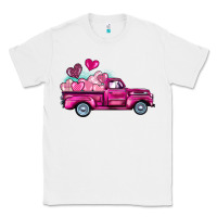 White valentine's day pink truck Classic Tee - BarkalooDesign