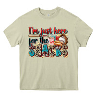 Mossy i'm just here for the snacks Heavy Core Tee - Zillion Design Studio