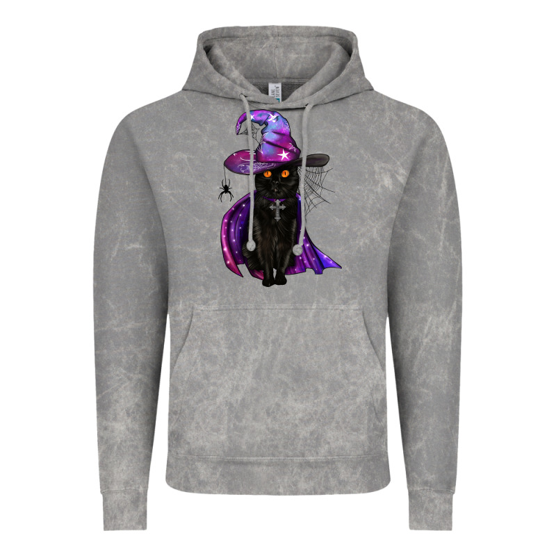 Black Witch Cat Vintage Hoodie by BundleAndBundleShop | Teevron