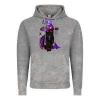 Cloud Rock black witch cat Vintage Hoodie - BundleAndBundleShop