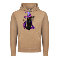 Vintage Coffee black witch cat Vintage Hoodie - BundleAndBundleShop