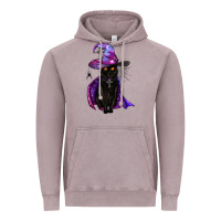 Vintage Zinc black witch cat Vintage Hoodie - BundleAndBundleShop