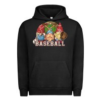 Pigment Black Baseball gnomies Urban Hoodie - HowdyJamesFarm