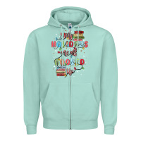 Seafoam my holidays are all booked up Zipper Hoodie - MaliasSmallBusiness