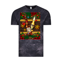 Cloud Black snow and beer bottles Vintage Tee - AdoDesignShop