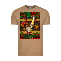 Vintage Coffee snow and beer bottles Vintage Tee - AdoDesignShop