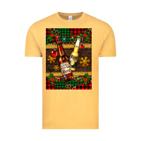 Vintage Mustard snow and beer bottles Vintage Tee - AdoDesignShop