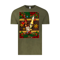 Vintage Olive snow and beer bottles Vintage Tee - AdoDesignShop