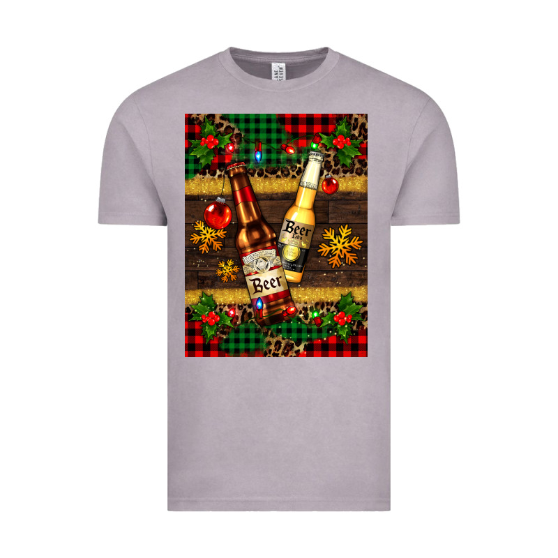 Snow And Beer Bottles Vintage Tee by AdoDesignShop | Teevron