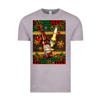 Vintage Zinc snow and beer bottles Vintage Tee - AdoDesignShop