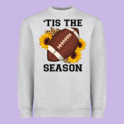 Tis The Season Football Sunflower Heavyweight Sweatshirt Designed By Adodesignshop