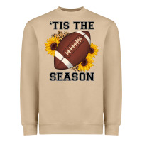 Mushroom tis the season football sunflower Heavyweight Sweatshirt - AdoDesignShop