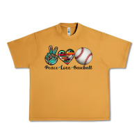 Peanut Butter peace love baseball Urban Heavy Tee - Artiststas
