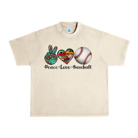 Sandshell peace love baseball Urban Heavy Tee - Artiststas