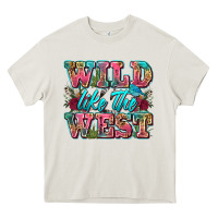 Cream wild like the west Heavy Core Tee - Zillion Design Studio