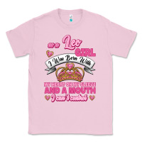 Bubblegum Pink As A Leo Girl I Was Born With My Heart On My Sleeve And A Mouth Classic Tee - Jasminsmagicworld