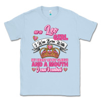 Dusty Blue As A Leo Girl I Was Born With My Heart On My Sleeve And A Mouth Classic Tee - Jasminsmagicworld