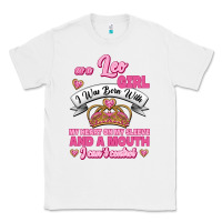 White As A Leo Girl I Was Born With My Heart On My Sleeve And A Mouth Classic Tee - Jasminsmagicworld