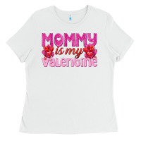 White mommy is valentine Ladies Tee - texasbilliewilder