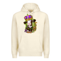Sandshell Mardi Gras cow Premium Hoodie - NancyCooperArtShop