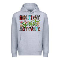 Heather Grey holiday spirit activate Premium Hoodie - JahusDesignShop