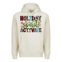 Oatmeal Heather holiday spirit activate Premium Hoodie - JahusDesignShop