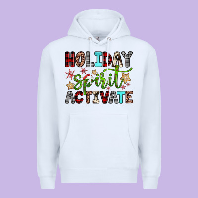 Holiday Spirit Activate Premium Hoodie Designed By Jahusdesignshop
