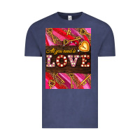 Vintage Denim all you need is love Vintage Tee - AdoDesignShop