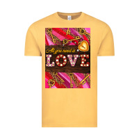 Vintage Mustard all you need is love Vintage Tee - AdoDesignShop