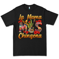 Black La Mama mas Chingona Premium Tee - texasbilliewilder